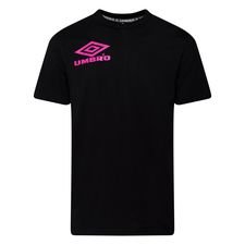 Umbro T-Shirt Collider Crew - Sort/Pink