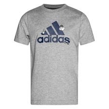adidas Badge T-Shirt - Grå/Navy/Hvid Børn