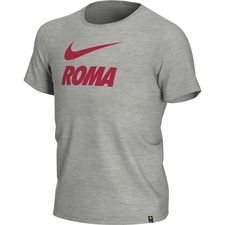 AS Roma T-Shirt Training Ground - Grå/Rød Børn