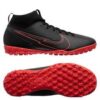 Nike Mercurial Superfly 7 Academy TF Black X Chile Red - Sort/Rød/Grå Børn