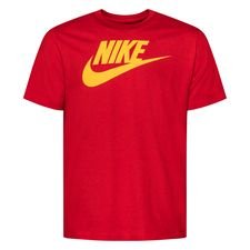 Nike T-Shirt NSW Futura Icon - Rød/Guld