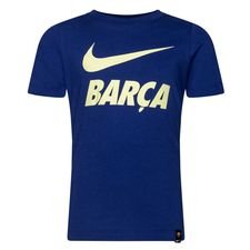 Barcelona T-Shirt Training Ground - Navy/Neon Børn