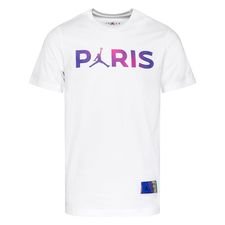 Paris Saint-Germain T-Shirt Wordmark Jordan x PSG - Hvid/Lilla