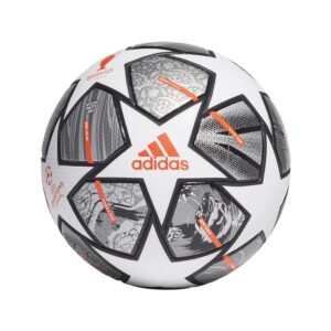 adidas Fodbold Champions League Finale 2021 Kampbold 20Y - Hvid/Sølv/Sølv FORUDBESTILLING