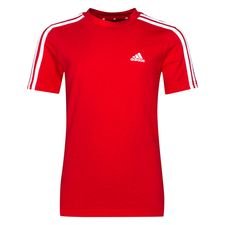 adidas T-Shirt 3-Stripes - Rød/Hvid Børn