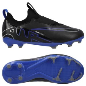 Nike Air Zoom Mercurial Vapor 15 Academy MG Shadow - Sort/Krom/Blå Børn, størrelse 38½