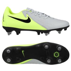 Nike Phantom GX II Academy SG-PRO Mad Voltage - Sølv/Sort/Neon - Soft Ground (SG), størrelse 47½