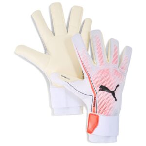 PUMA Målmandshandske Ultra Ultimate Hybrid Unlimited - Hvid/Rød/Sort, størrelse 7