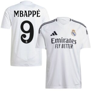 Real Madrid Hjemmebanetrøje 2024/25 Mbappé 9 - adidas, størrelse X-Small