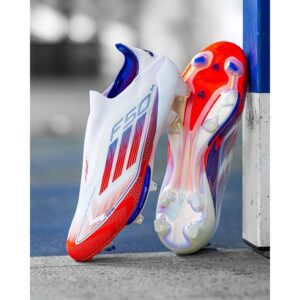 adidas F50 + FG Advancement - Hvid/Rød/Blå - Græs (FG), størrelse 47⅓