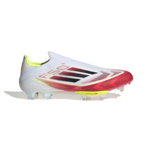 adidas F50 + FG Pure Victory - Hvid/Sort/Gul - Græs (FG), størrelse 40⅔