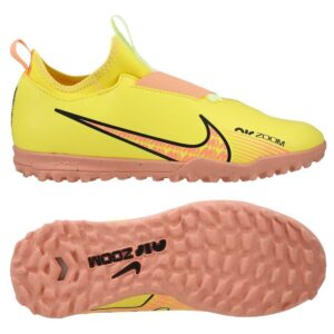 Nike Air Zoom Mercurial Vapor 15 Academy TF Lucent - Gul/Pink Børn - Turf (TF), størrelse 31½